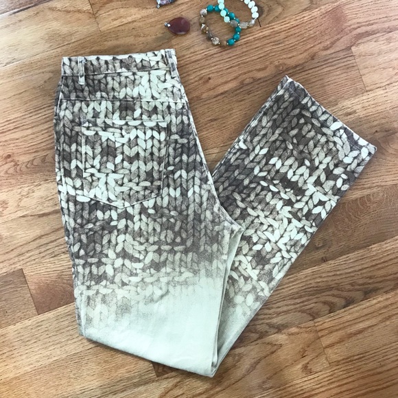 Domallo Denim - Domallo Leaf Print Jeans